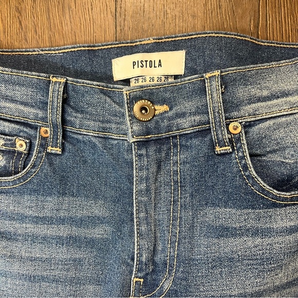 Pistola Monroe Split Raw Hem Skinny Jeans SZ 26/2 - Picture 6 of 7